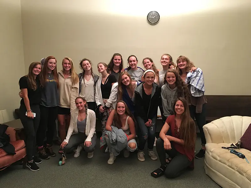 Group of girls posing for a photo.